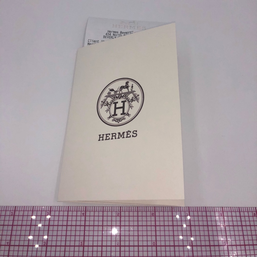 Hermès receipt envelope